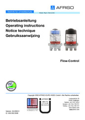 afriso Flow-Control 3/K HT Gebruiksaanwijzing