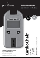 pts Diagnostics CardioChek PA Gebruikershandleiding