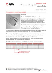 GIA BM230V-MWS3A-PRM Installatiegids