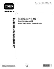 Toro Reelmaster 5010-H Series Gebruikershandleiding