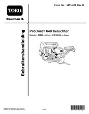 Toro ProCore 648 Gebruikershandleiding