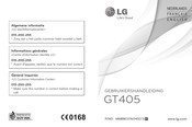 LG GT405 Gebruikershandleiding