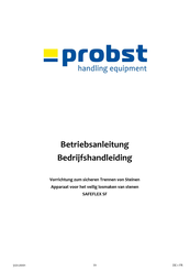 probst SAFEFLEX SF Bedrijfshandleiding