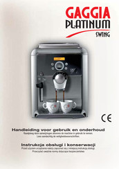 Gaggia Platinum Swing Up Handleiding Voor Gebruik En Onderhoud