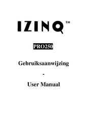 IZINQ PRO250 Gebruiksaanwijzing