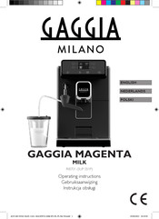 Gaggia Milano SUP 051P Gebruiksaanwijzing