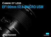 Canon ULTRASONIC EF100mm f/2.8 MACRO USM Handleiding