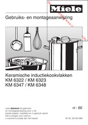 Miele KM 6348 Gebruiks- En Montage-Aanwijzing