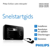 Philips GoGear SA5287 Snelstartgids