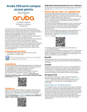 Aruba AP-555 Startgids