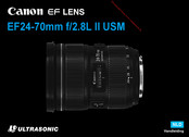 Canon ULTRASONIC EF24-70mm f/2.8L II USM Handleiding