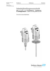 Endress+Hauser Flowphant T DTT35 Bedieningsvoorschrift