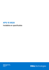 Dell XPS 15 9520 Installatiehandleiding