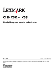 Lexmark C532 Handleiding