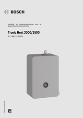 Bosch Tronic Heat 3000 Installatiehandleiding