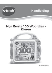 VTech Mijn Eerste 100 Woordjes-Dieren Handleiding