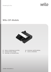 Wilo CIF-Module Inbouw- En Bedieningsvoorschriften