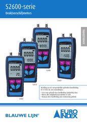 Euro Index Blauwe Lijn S2600 Series Handleiding