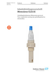 Endress+Hauser Memosens CLS21E Bedieningsvoorschrift