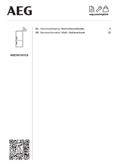 AEG NSC9V181CS Gebruiksaanwijzing