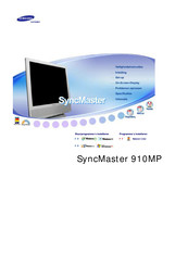 Samsung SyncMaster 910MP Gebruikershandleiding