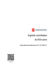 Hikmicro ALPEX Series Gebruikershandleiding