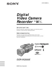 Sony Handycam DCR-VX2000E Gebruiksaanwijzing