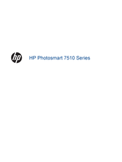 HP Photosmart 7510 Series Gebruikershandleiding