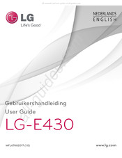 LG LG-E430 Gebruikershandleiding