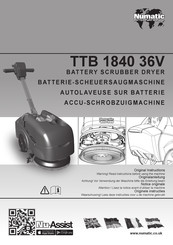 Numatic TTB 1840 36V Originele Instructies