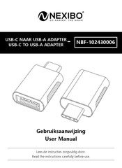 NEXIBO NBF-102430006 Gebruiksaanwijzing