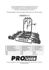 PROUSER AMBER IV Montagehandleiding En Veiligheidsvoorschriften