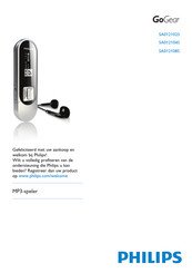 Philips GoGear SA012102S Handleiding