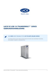 LaCie D2 USB 3.0 THUNDERBOLT Series Gebruikershandleiding