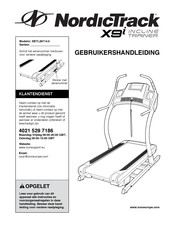 ICON Health & Fitness NordicTrack X9i Incline Trainer Gebruikershandleiding