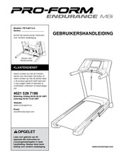 ICON Health & Fitness Pro-Form ENDURANCE M8i Gebruikershandleiding