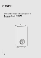 Bosch Compress Hybrid 3400i AW Installatie-Instructie