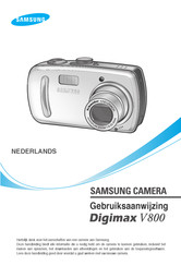 Samsung Digimax V800 Gebruiksaanwijzing