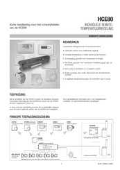 Honeywell HCE80 Korte Handleiding