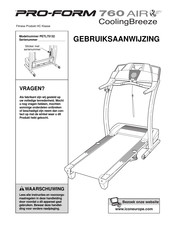 ICON IP Pro-Form 760 AIR CoolingBreeze Gebruiksaanwijzing