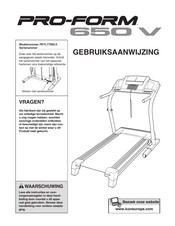 ICON IP Pro-Form 650 V Gebruiksaanwijzing