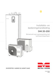 Metro Therm SHK 20-200 Installatie- En Bedieningshandleiding