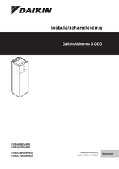 Daikin Altherma 3 GEO EGSAX06DA9G Installatiehandleiding