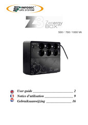 INFOSEC UPS SYSTEM Z3 Zenergy BOX 1000 VA Gebruiksaanwijzing