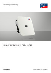 SMA SUNNY TRIPOWER X 12 Bedieningshandleiding