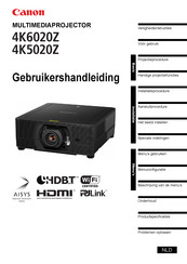 Canon 4K6020Z Gebruikershandleiding