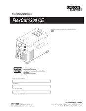 Lincoln Electric FLEXCUT 200 CE Gebruikershandleiding