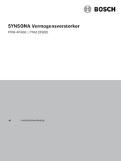 Bosch SYNSONA PRM-4P600 Installatiehandleiding