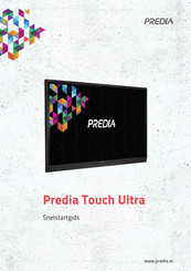 PREDIA Touch Ultra Snelstartgids