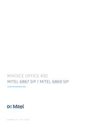 Mitel 6869 SIP Gebruiksaanwijzing